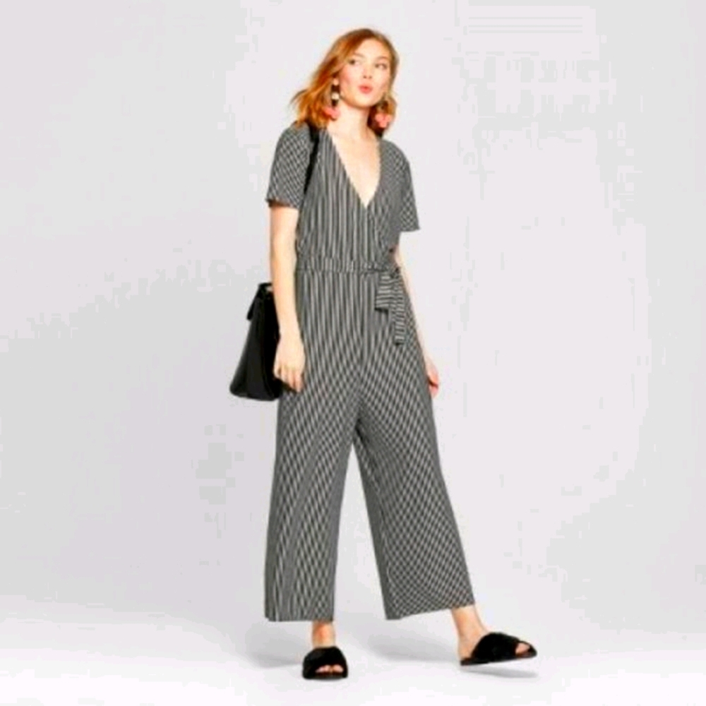 NWT - A New Day Striped belted jumpsuit - Picture 1 of 4